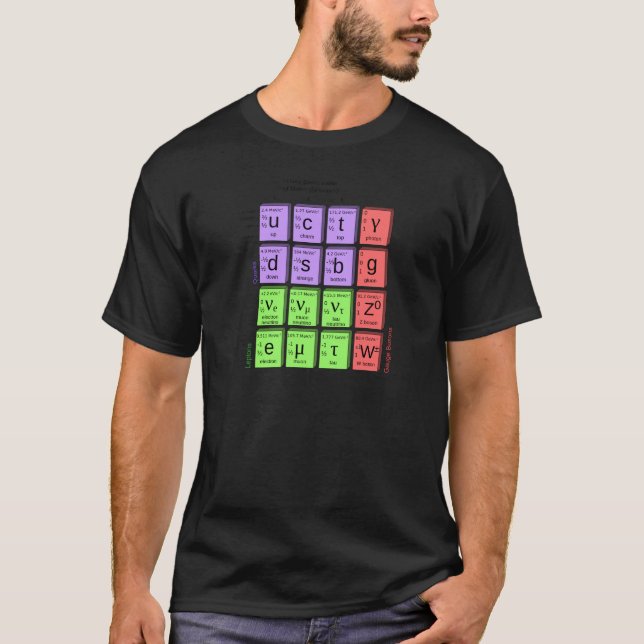 Standardmodell der Elementarteilchen T-Shirt (Vorderseite)