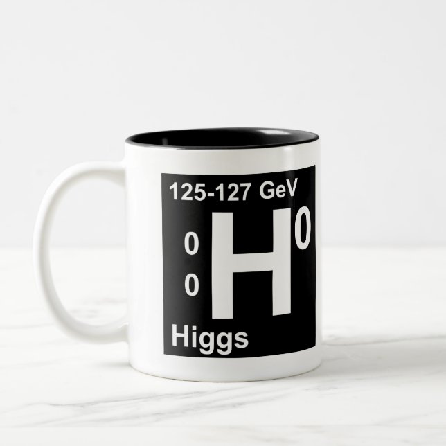 Standardmodell (Higgs Boson) Zweifarbige Tasse (Links)