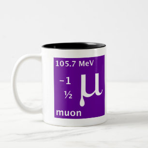 Standardmodell (muon) zweifarbige tasse