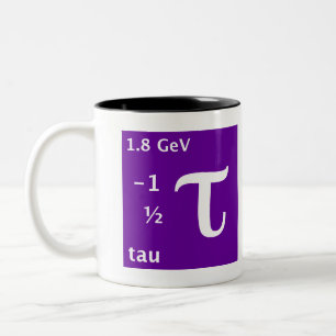 Standardmodell (tau) zweifarbige tasse