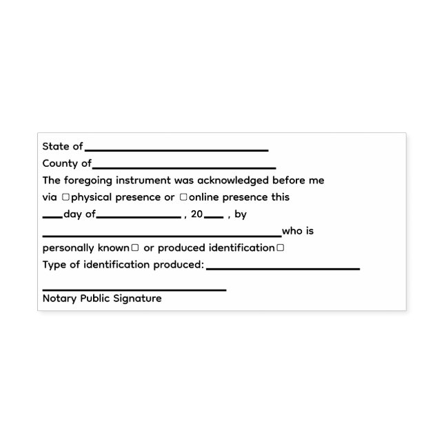 Standardnotarielle öffentliche Bestätigung Permastempel (Design)