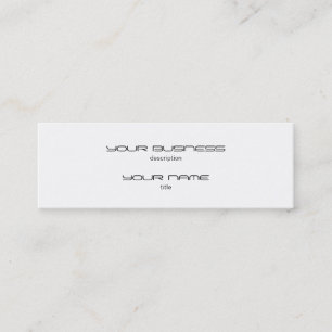 Standardpapier zu schlanken Visitenkarten-Vorlagen Mini Visitenkarte