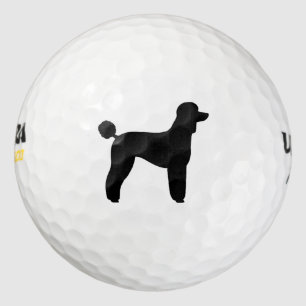 Standardpudel-Silhouette Golfball
