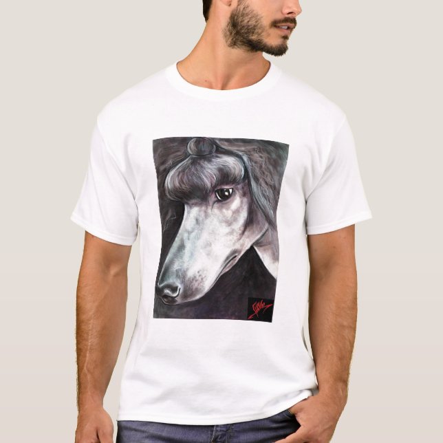Standardshow-Pudel reflektierend T-Shirt (Vorderseite)