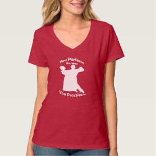 Standardtanz: Sie führen die Weise durch, die Sie T-Shirt