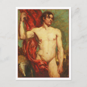 Standardträger von William Etty Art Postkarte