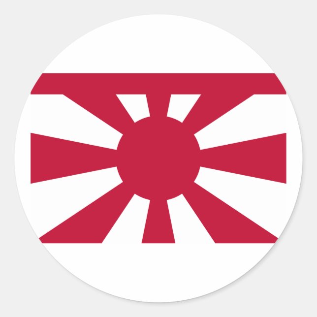 StandardvizeAdmirals-kaiserliche japanische Runder Aufkleber (Vorderseite)