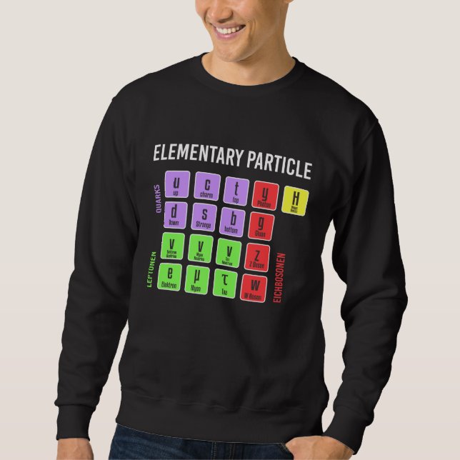 Standart Model of Elementarteilchen Physik Sweatshirt (Vorderseite)