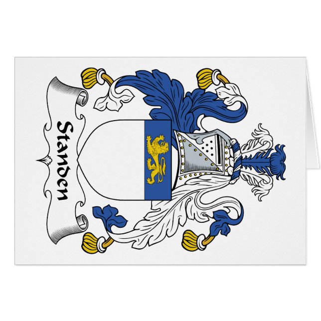 Standen Familienwappen (Vorderseite (Horizontal))