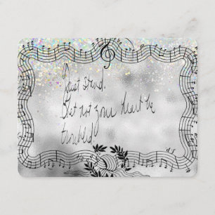 Ständer. Lass nicht, dass dein Herz eine unruhige Begleitkarte