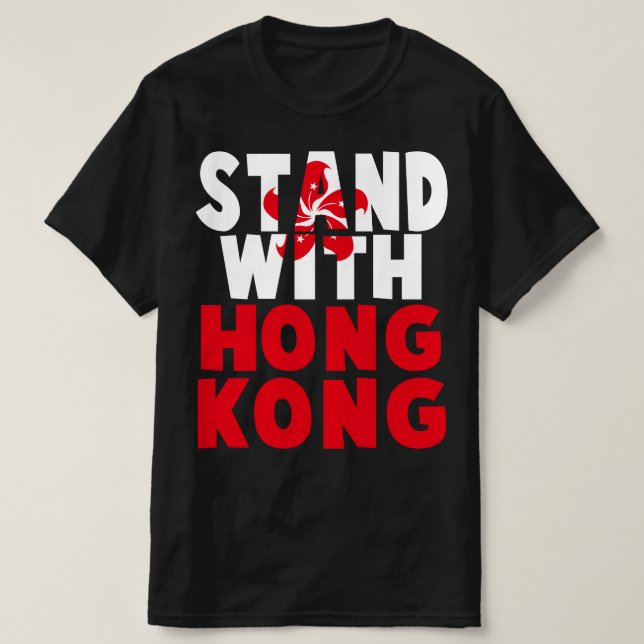 Ständer mit Hongkong T-Shirt (Design vorne)