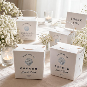 Standesamtliche Hochzeit Blau Seemuschel Geschenkschachtel