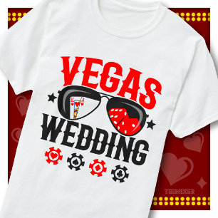 Standesamtliche Hochzeit Vegas Braut Bräutigam Fli T-Shirt