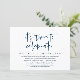 Standesamtliche Traumhochzeit, Es ist Zeit zu feie Einladung
