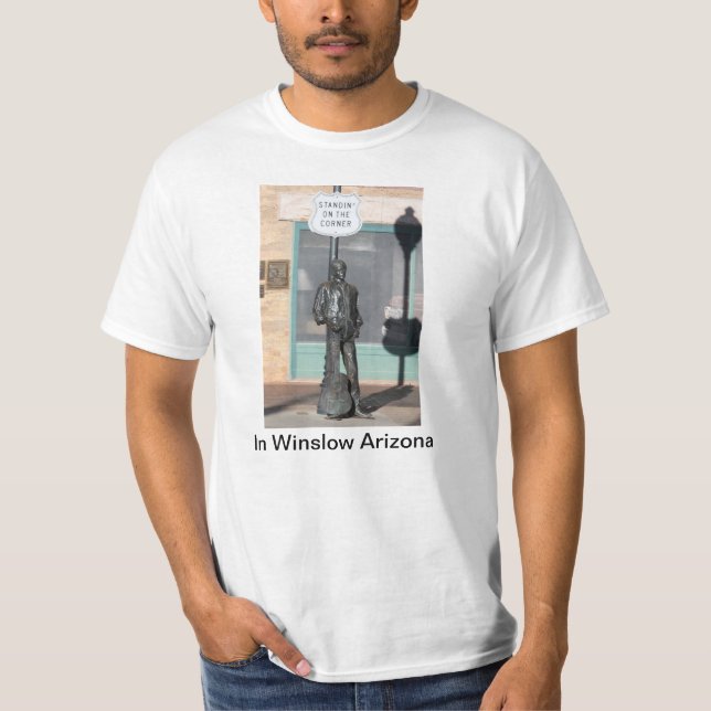 Standin auf der Ecke in Winslow Arizona T-Shirt (Vorderseite)