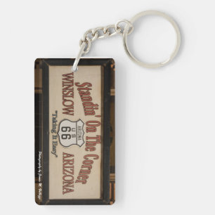 Standin auf der Ecke in Winslow, AZ. Schlüsselanhänger