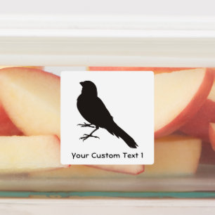 Standing Canary Bird Etiketten