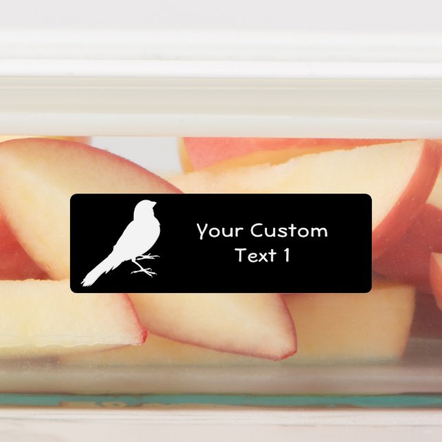 Standing Canary Bird Etiketten (Befestigt)