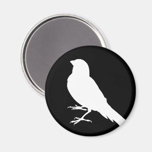 Standing Canary Bird Magnet