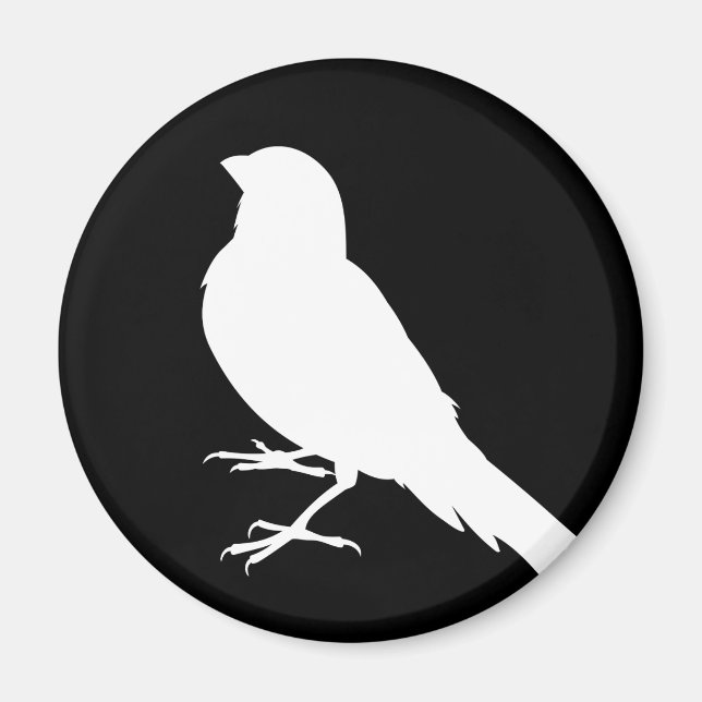 Standing Canary Bird Magnet (Vorne)