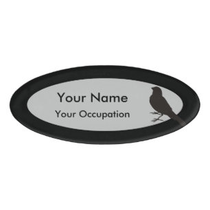 Standing Canary Bird Namenschild