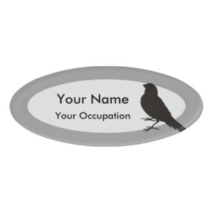 Standing Canary Bird Namenschild