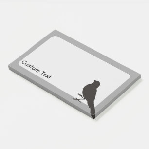 Standing Canary Bird Post-it Klebezettel