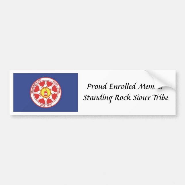 Standing_Rock_Sioux, stolzes eingeschriebenes Autoaufkleber (Vorne)