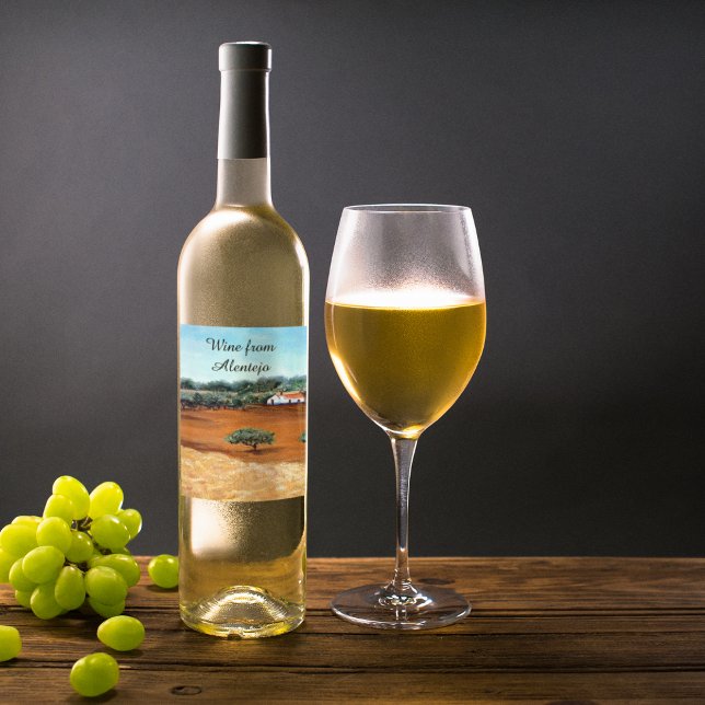 Standort Alentejo in Portugal Weinetikett (Von Creator hochgeladen)