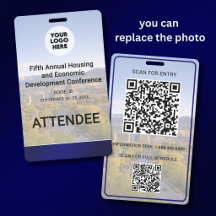 Standort Austauschbares Foto QR Logo Konferenz