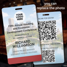 Standort Austauschbares Foto QR Logo Konferenz