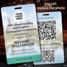Standort Austauschbares Foto QR Logo Konferenz