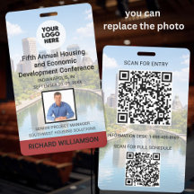 Standort Ersetzbare Fotos QR Logo Konferenz
