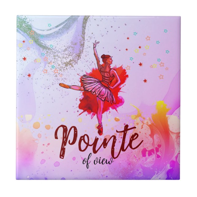 Standpunkt | Ballet für Mädchen Fliese (Vorderseite)