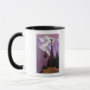 Standseilbahn zum Brevent Tasse