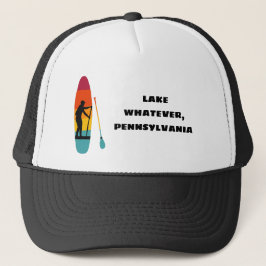 Standup Paddelbrett SUP Custom Text Souvenir Truckerkappe
