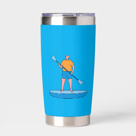 Standup Paddle Board Retro Vintages Design Geschen Thermobecher