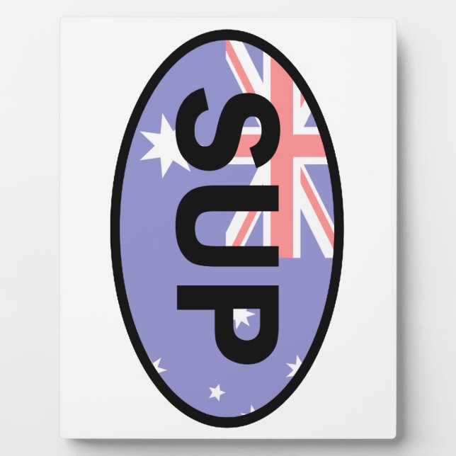 Standup Paddleboard Australia Flag Fotoplatte (Vorderseite)
