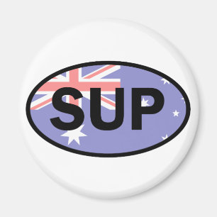 Standup Paddleboard Australia Flag Magnet