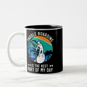 Standup Paddleboarding Paddleboard Surfwater S Zweifarbige Tasse
