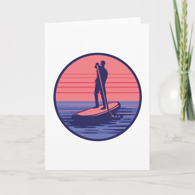 STANDUP PADDLEBOARING KARTE (Vorderseite)