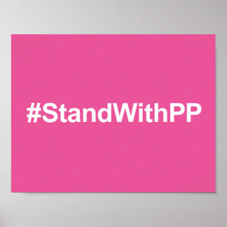 #StandWithPP-Zeichen Poster