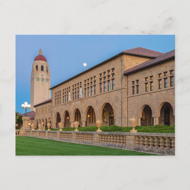 Stanford bei Moonrise Postkarte (Vorderseite)