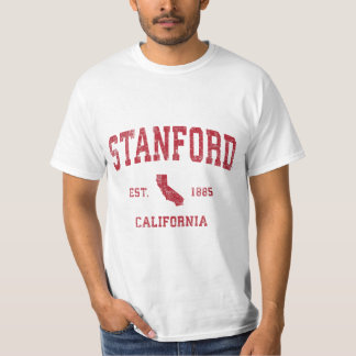 Stanford Kalifornien CA Vintage-Sportdesign Rot P T-Shirt
