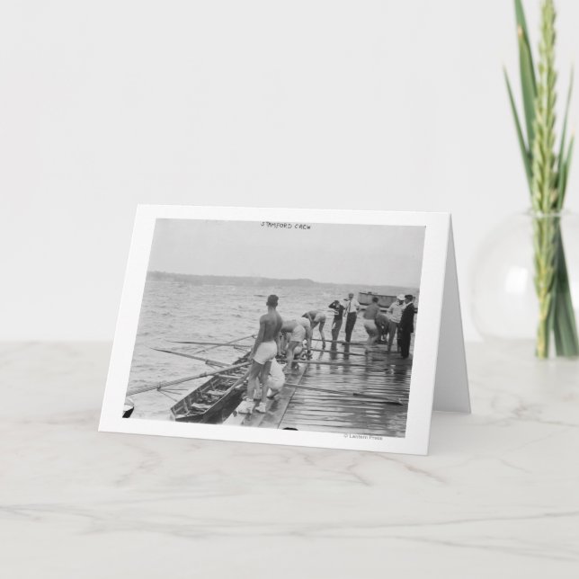 Stanford Rowing Crew Team Fotograf Karte (Vorderseite)