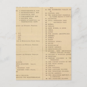 Stanfords Londoner Atlas der universellen Geografi Postkarte