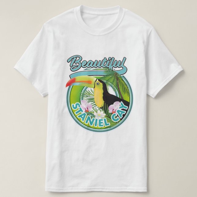 Staniel Cay Reiselogo T-Shirt (Design vorne)