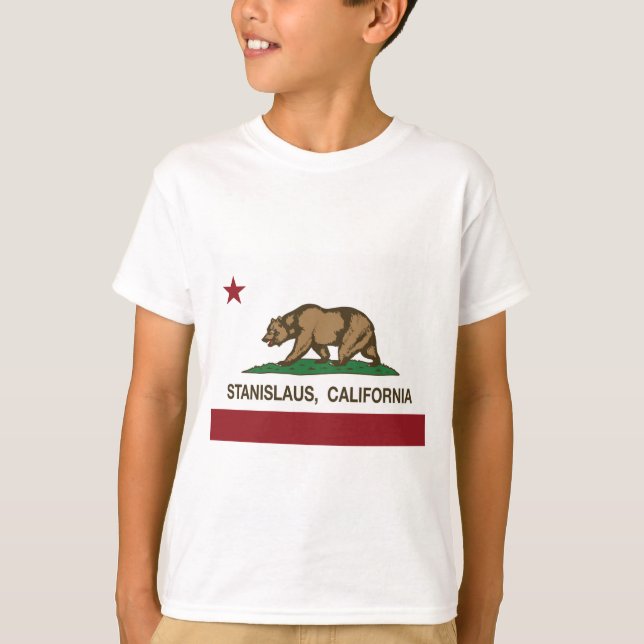 stanislaus Kalifornien-Staatsflagge T-Shirt (Vorderseite)