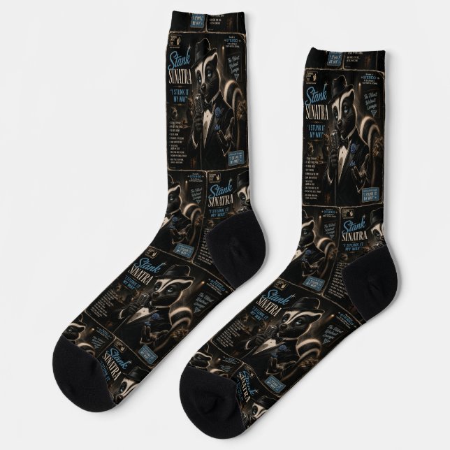Stank Sinatra Album: eine Parodie Socken (Linkes Detail)