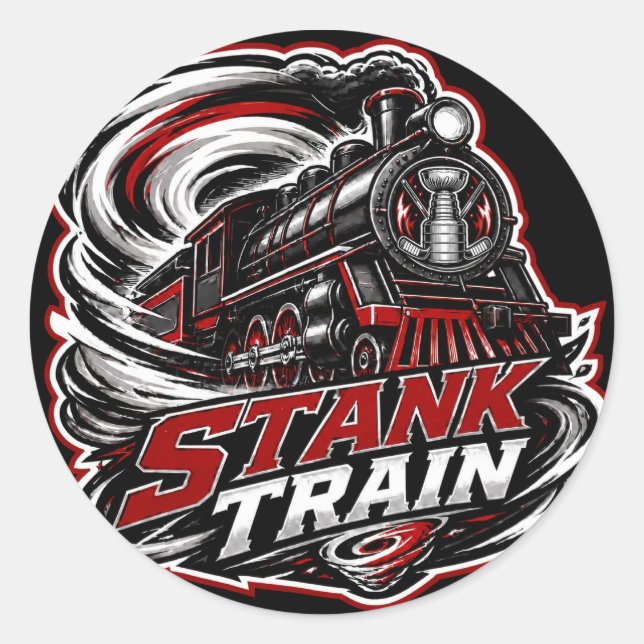 Stank Train Carolina Hockey Aufkleber (Vorderseite)